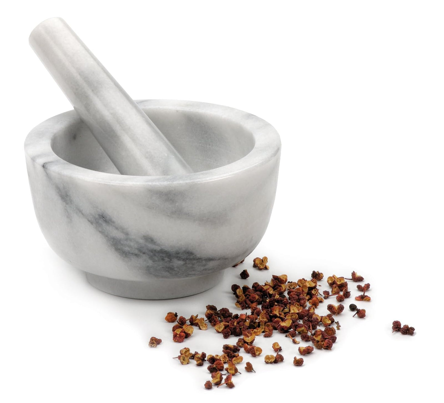 RSVP International White Marble Mortar and Pestle