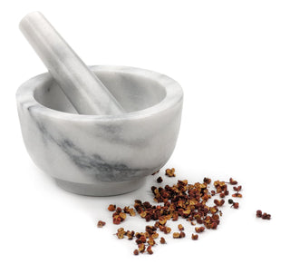 RSVP International White Marble Mortar and Pestle