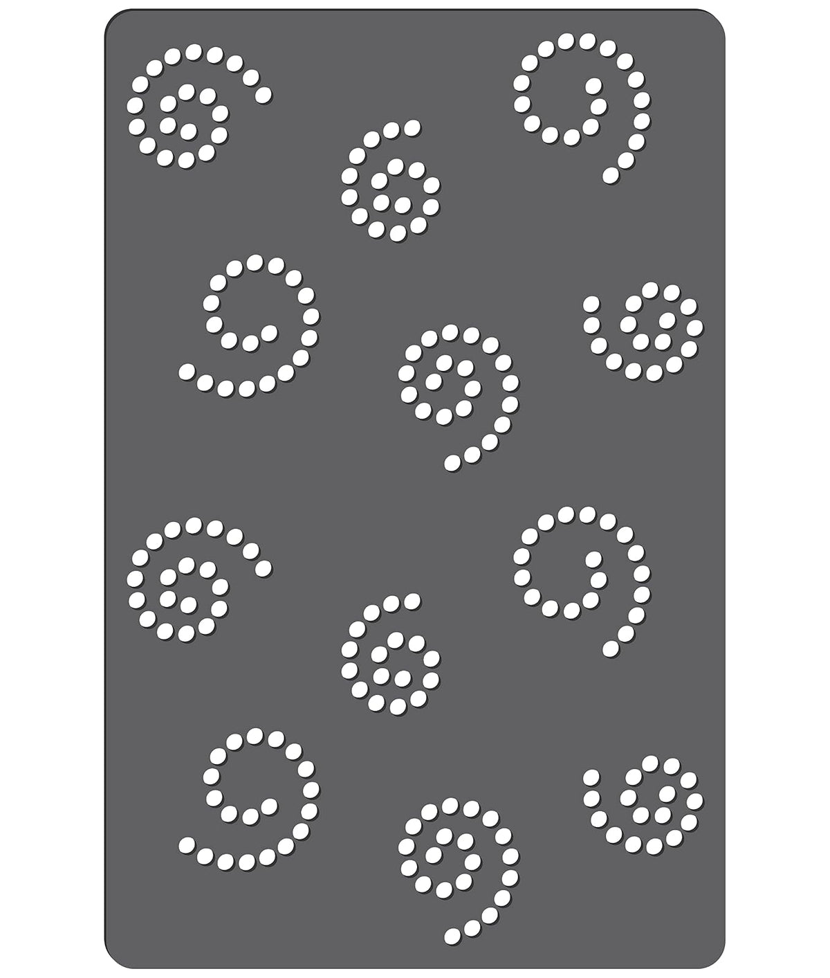 Rhinestone Genie Pattern-Swirls Magnetic Rhinestone Template, Black