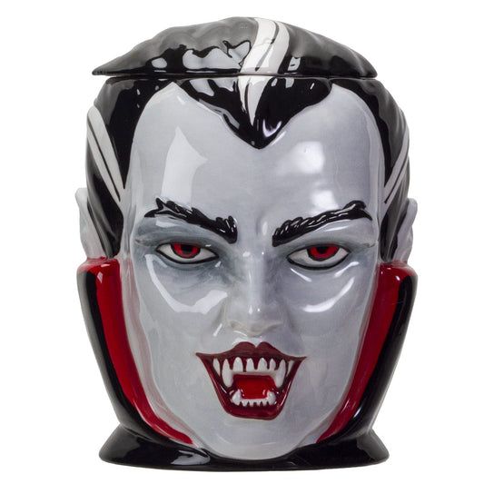 Pacific Trading Giftware Halloween Vampire Dracula Bust Ceramic Cookie Jar
