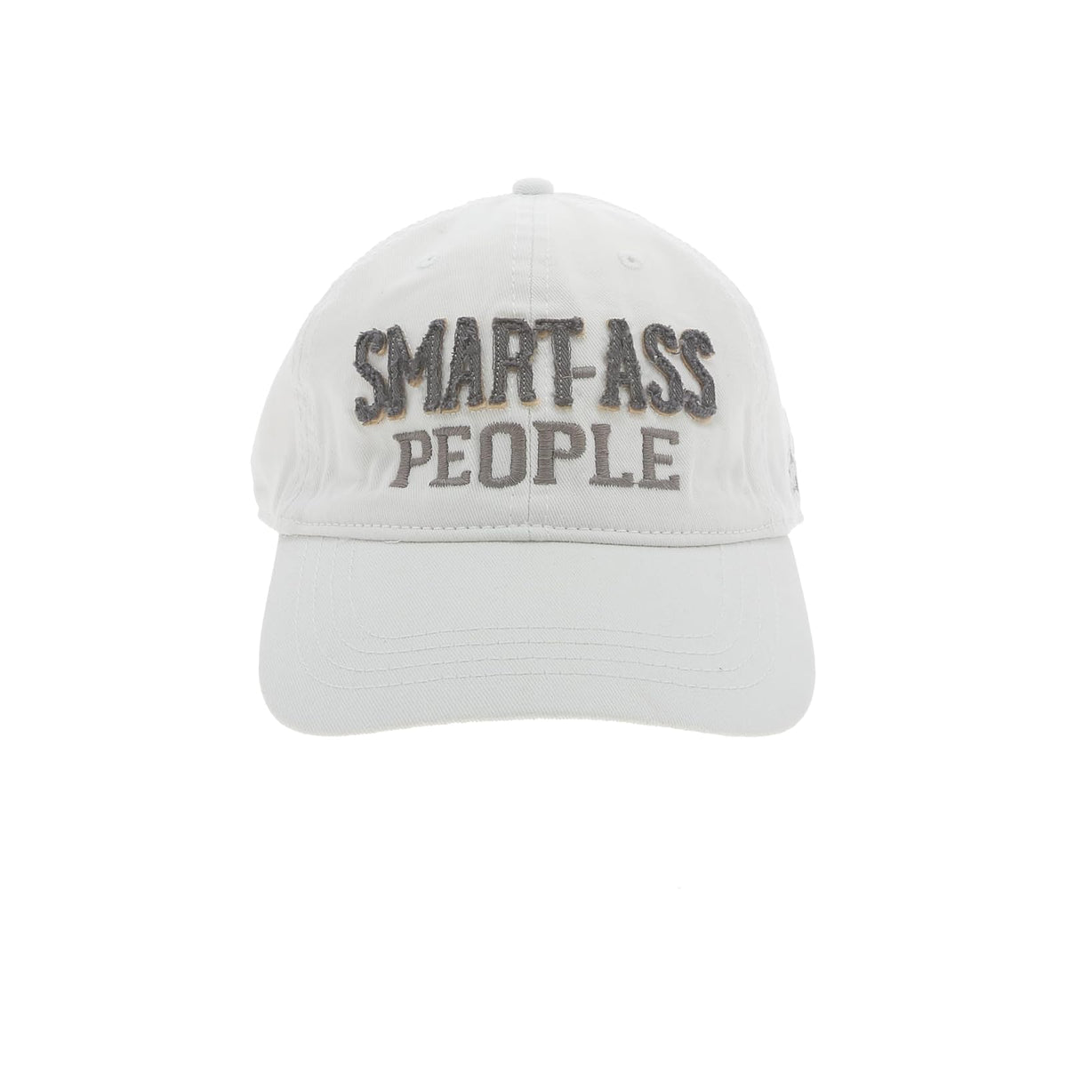 Pavilion Gift Company Hat, Gray & White, Smartass People Unisex Adjustable Hat