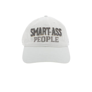 Pavilion Gift Company Hat, Gray & White, Smartass People Unisex Adjustable Hat