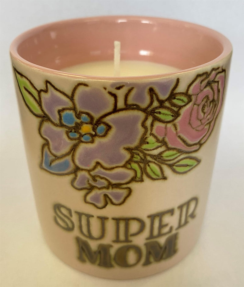 Blue Sky Clayworks Jenny Stoneware 8 Oz Soy Candle, Front Porch Memoriesya Fragrance, Home Fragrance Accessories