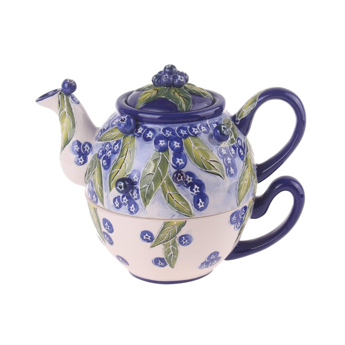 Blue Sky Clayworks Teapot, One Size, Multicolor