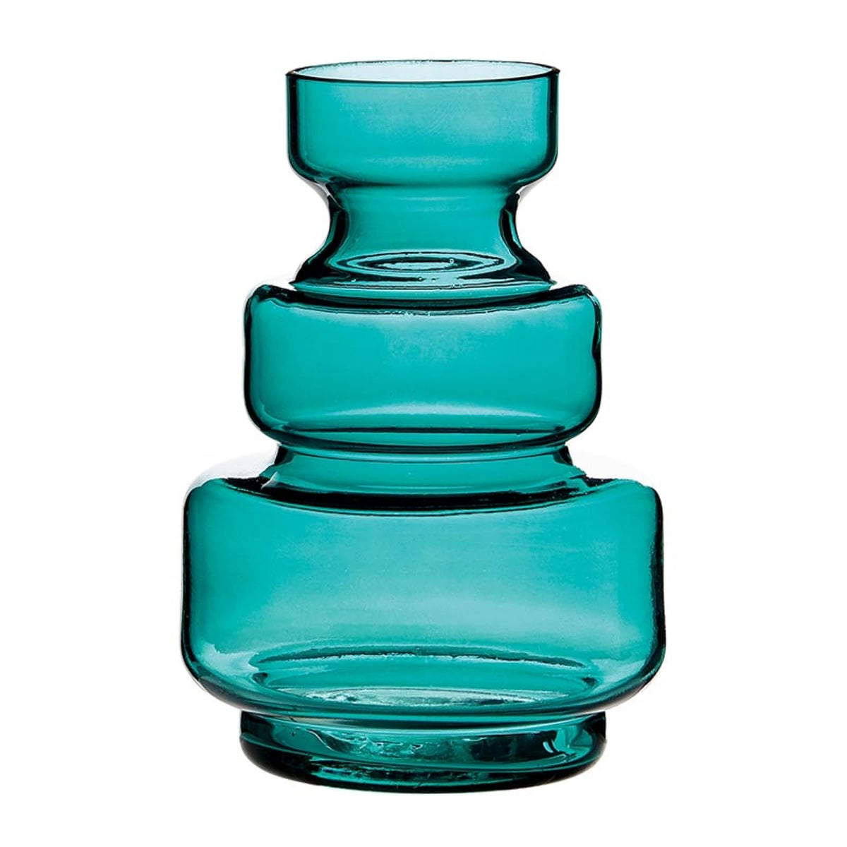47th & Main Vase, 4"Dia x 6"H, Bayou Blue