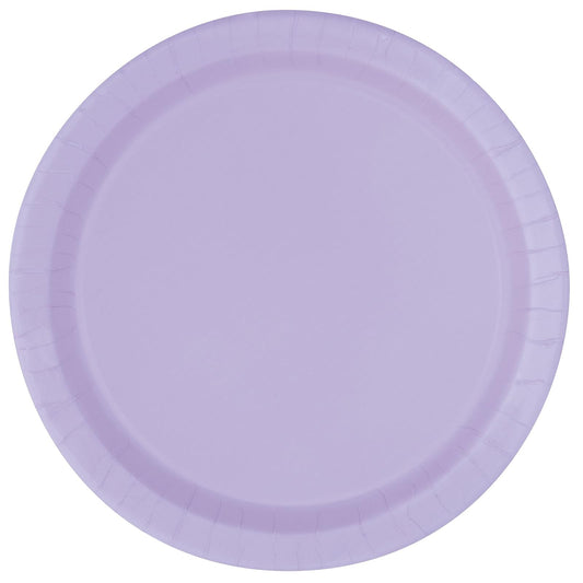 Unique Party Dishware Plate, 7 inch (20 count), Lavender