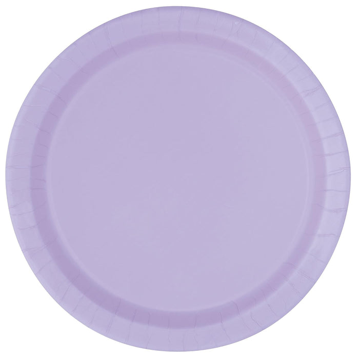 Unique Party Dishware Plate, 7 inch (20 count), Lavender