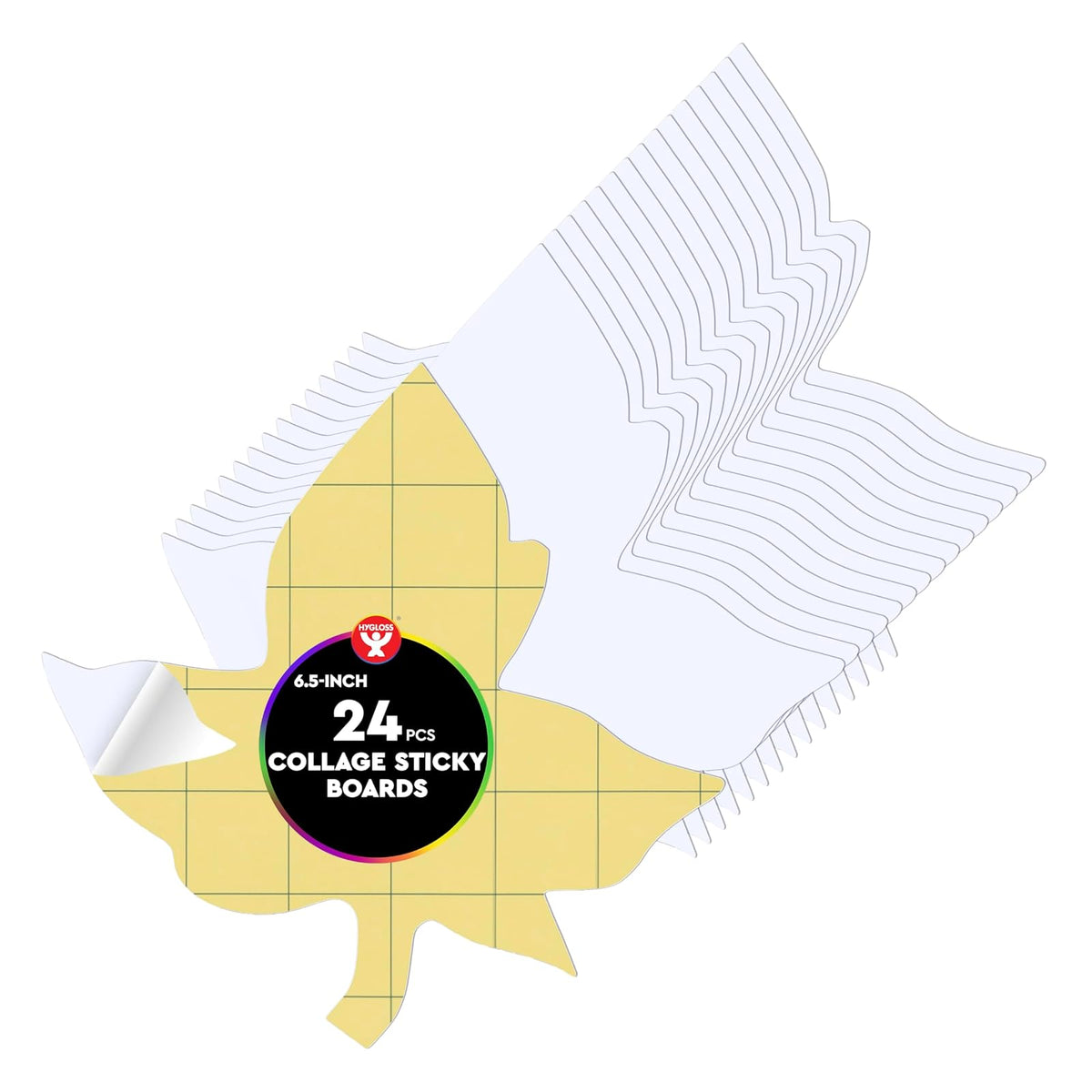 Hygloss Sticker Decal, 24-Pcs, White
