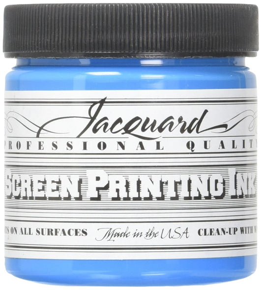 Jacquard Professional Screen Print Ink, Water-Soluable, 4oz Jar, Sky Blue (109)