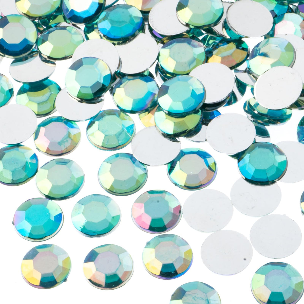 John Bead Craft Bead, 12mm (SS50), Aqua AB