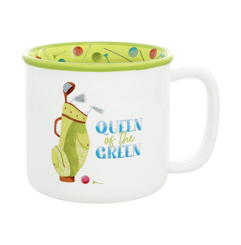 Pavilion – Queen Of The Green – 18 oz Coffee Teacup Mug Humor Funny Golf Lover Gift Novelty