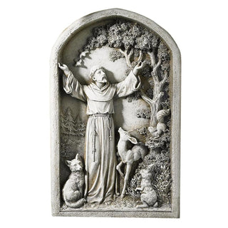 Creative Brands Saint St Francis Patron of Animals Peace Tree Figurine Patio Garden Home Statue