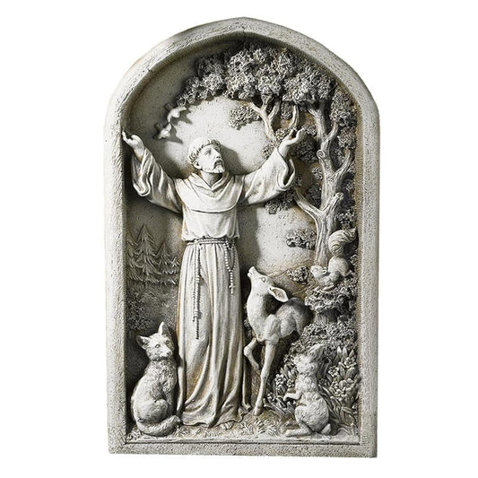 Creative Brands Saint St Francis Patron of Animals Peace Tree Figurine Patio Garden Home Statue