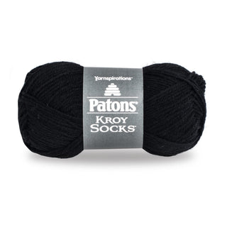 Patons Kroy Socks Yarn - (1) Super Fine Gauge - 1.75 oz - Coal - For Crochet, Knitting & Crafting
