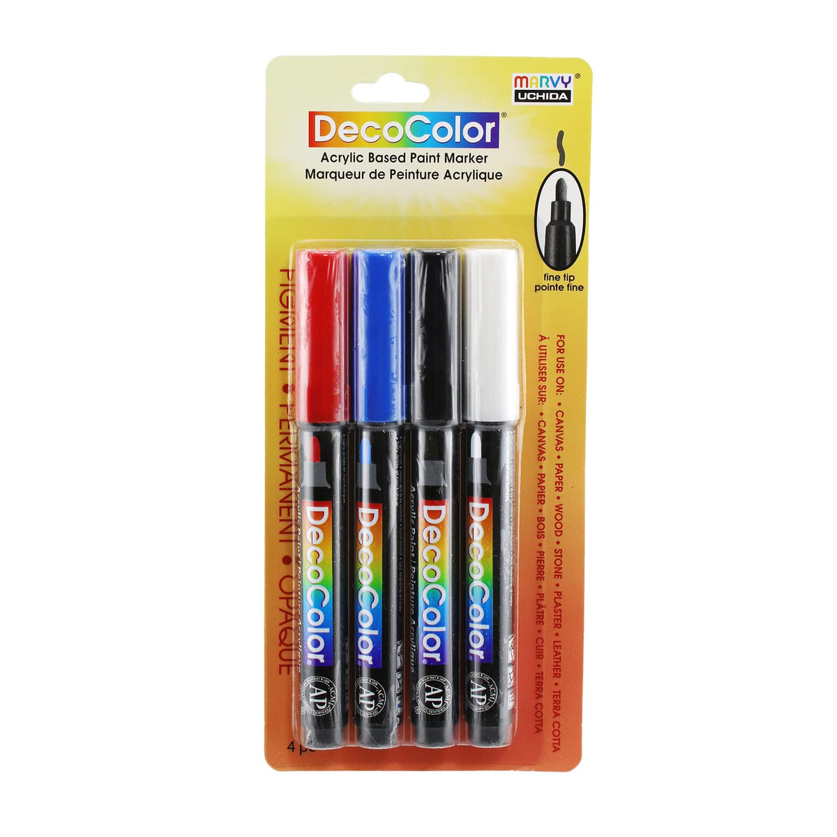 Uchida Marking Pen, Basic Colors, Permanent,Fine
