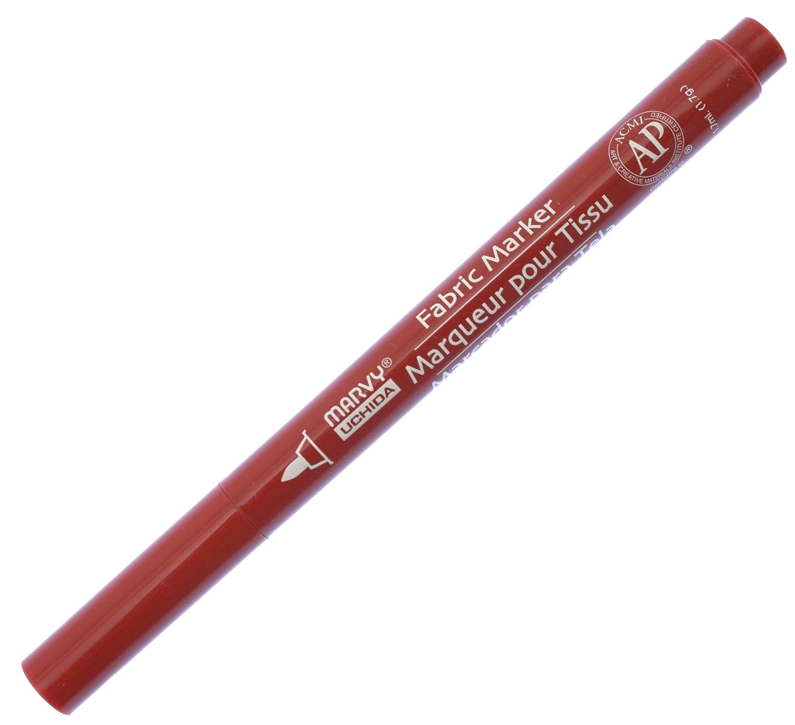 Uchida 522-C-65 Marvy Fine Point Fabric Marker, Cherry
