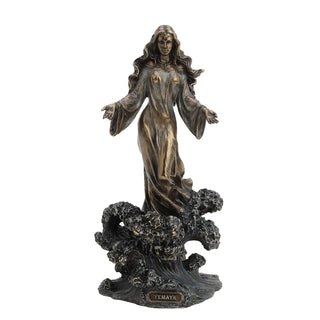 Unicorn Studio Yemaya - Mother of All Standing on Ocean Wave Statue