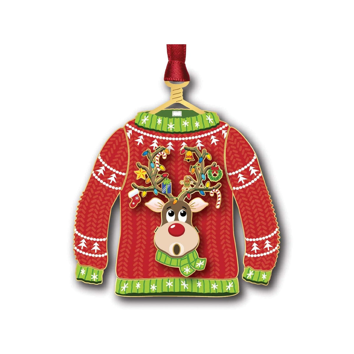 Beacon Design Hanging Ornament, 3.06 x 2.8 x 0.25 in, Multi Color