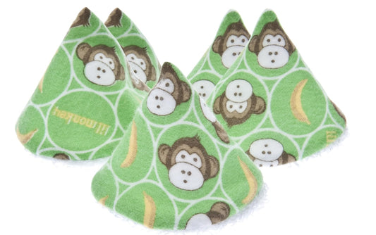 Beba Bean Pee-Pee Teepee Lil Monkey Green - Laundry Bag