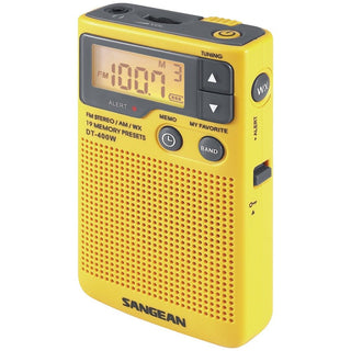 Sangean DT-400W AM/FM Digital Weather AlertPocket Radio