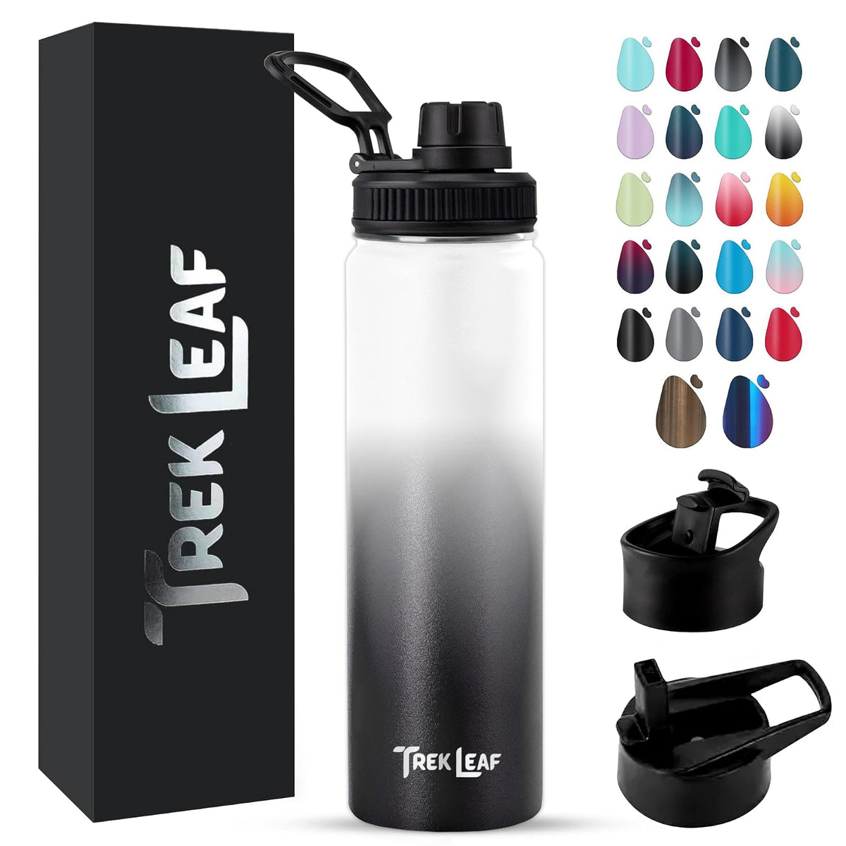 Trek Leaf Bottle, 22 Ounces, Day & Night