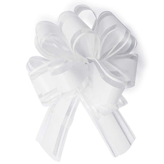 allgala Decorative Ribbon Trim, 6 Inch (Pack of 12), White
