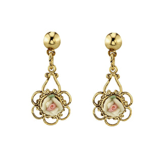1928 Jewelry Company Earring, 0.94"L x 0.45"W, Ivory