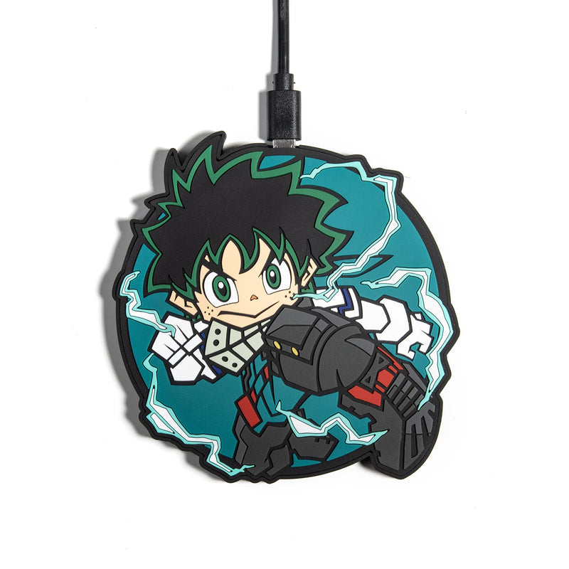 Numskull Official My Hero Academia Wireless Charger Pad - 10W Fast Qi Charger for All Qi Wireless Devices