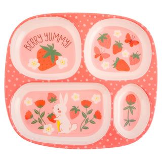 Stephen Joseph Dishware Plate, Medium, Strawberry