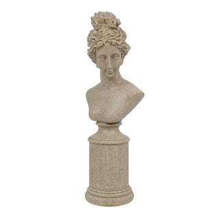 SIMON'S SHOP Sculpture, 12.5 x 4.5 x 3.5 inches, Beige