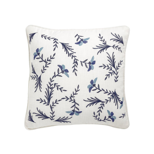 Mud Pie Pillow, 18 x 18-Inch, Blue