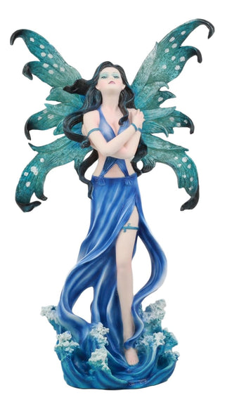 Pacific Trading PTC 12 Inch Water Goddess Elemental Fairy Mystical Statue Figurine
