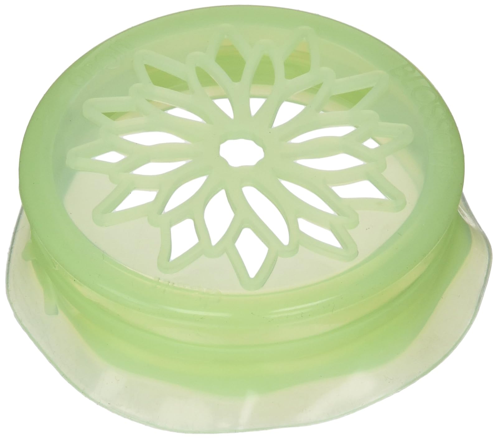 HIC Blossom Daisy Mason and Canning Jar Flower Arranging Frog Lid Caps, Silicone, For Wide Mouth Mason Jars, 4-Inches; Set of 4