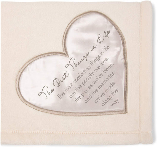 Pavilion Gift Company 19510 The Best Things in Life Plush Throw Blanket