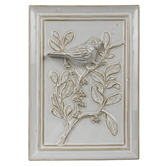 HomArt Wall Art, 8 x 1.5 x 11 inches, Milky White