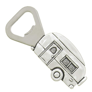 Basic Spirit RV Camper Bottle Opener Pewter Accessory Decor Handcrafted Gift Box Travel Adventure
