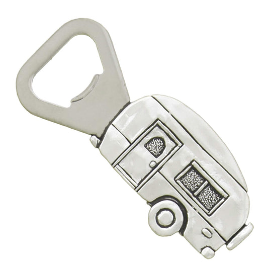 Basic Spirit RV Camper Bottle Opener Pewter Accessory Decor Handcrafted Gift Box Travel Adventure