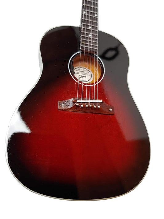 AXE HEAVEN Slash Guitar J-45 Vermillion Burst Acoustic 1:4 Scale Mini Guitar Model