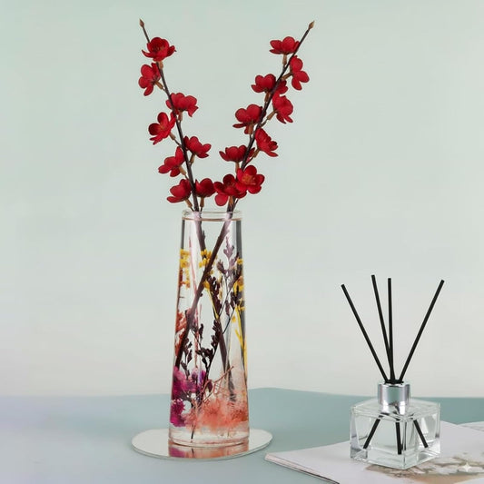 Locco Decor Vase, Pink, Garden