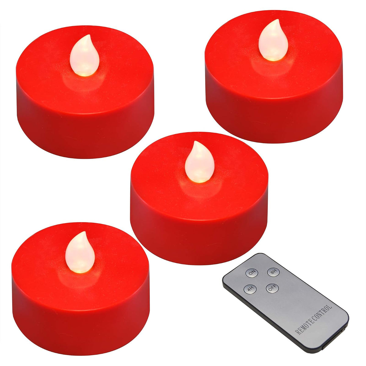 Lumabase Lamp, One Size, Red