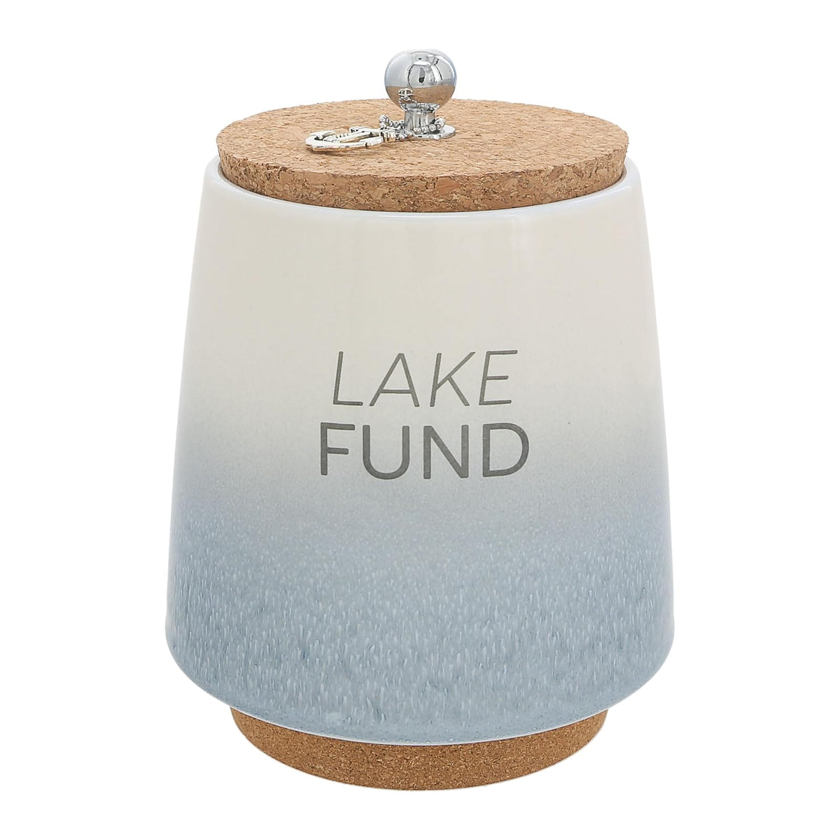 Pavilion Gift Company Money Bank, 6.5", Blue, Beige, Brown