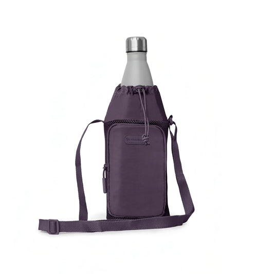 Travelon Pi Gogo Insulated Water Bottle Tote, BlackBerry