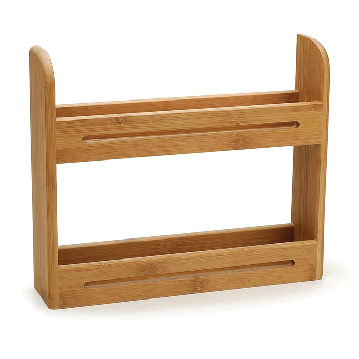 RSVP International Bamboo Kitchen Collection Reusable and Biodegradable, Spice Rack, Multi Color
