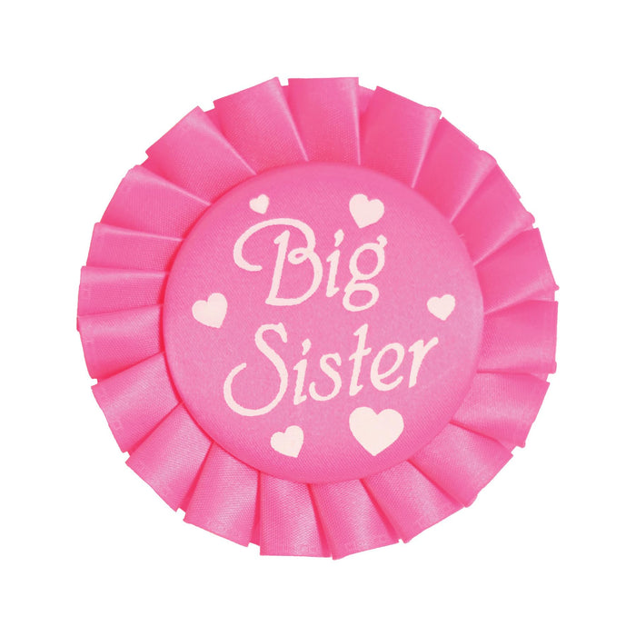 Beistle Apparel Pin, 3½", Cerise/White