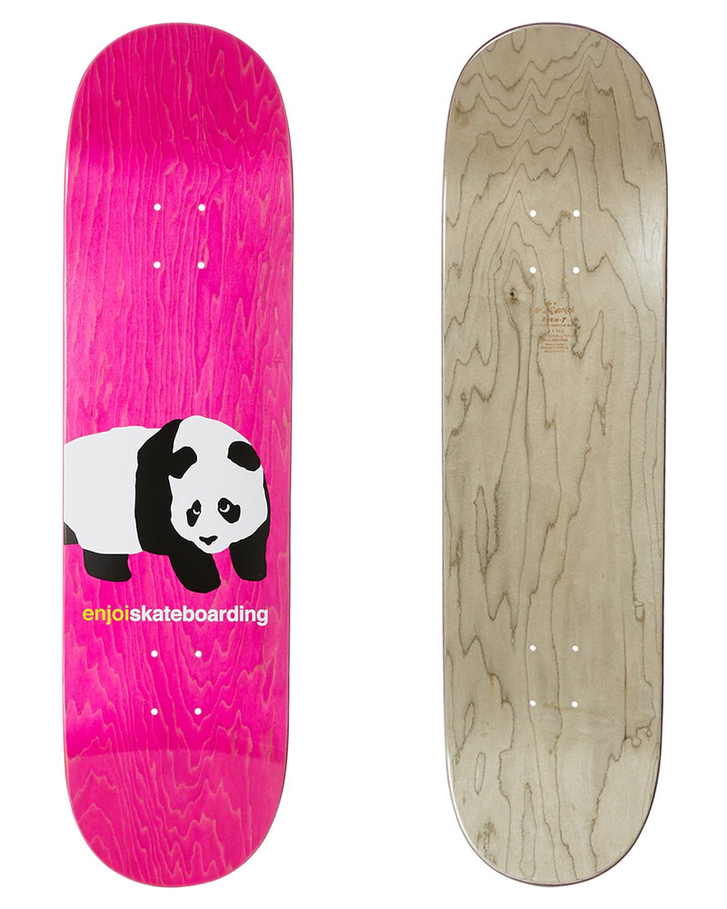Enjoi Skateboard Deck Peekaboo Panda Pink R7 8.5" W x 32.1" L