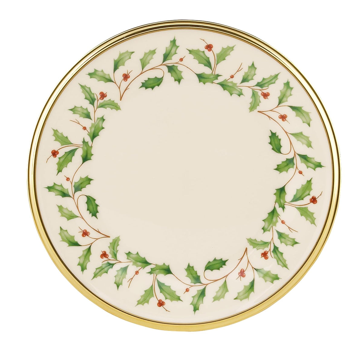 Lenox Dishware Plate, 6.5", Red & Green