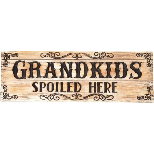 Spoontiques Grandkids Spoiled Here Desk Sign
