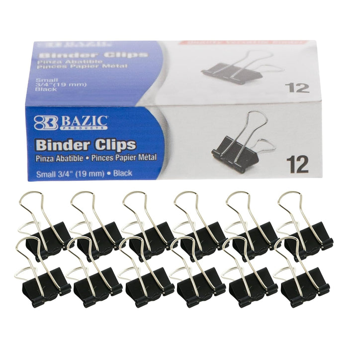 BAZIC PRODUCTS Paper Clip Clamp, 1-Pack, Black (12-count)