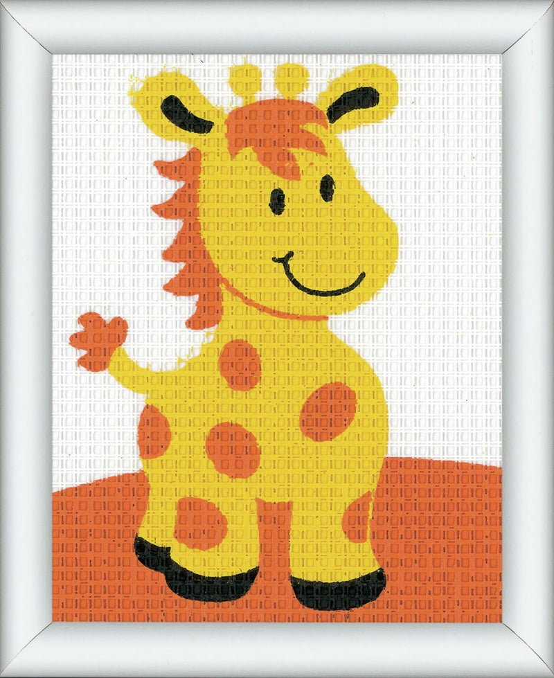 Vervaco Cross Stitch Canvas Kit Giraffe 5" x 6.4"