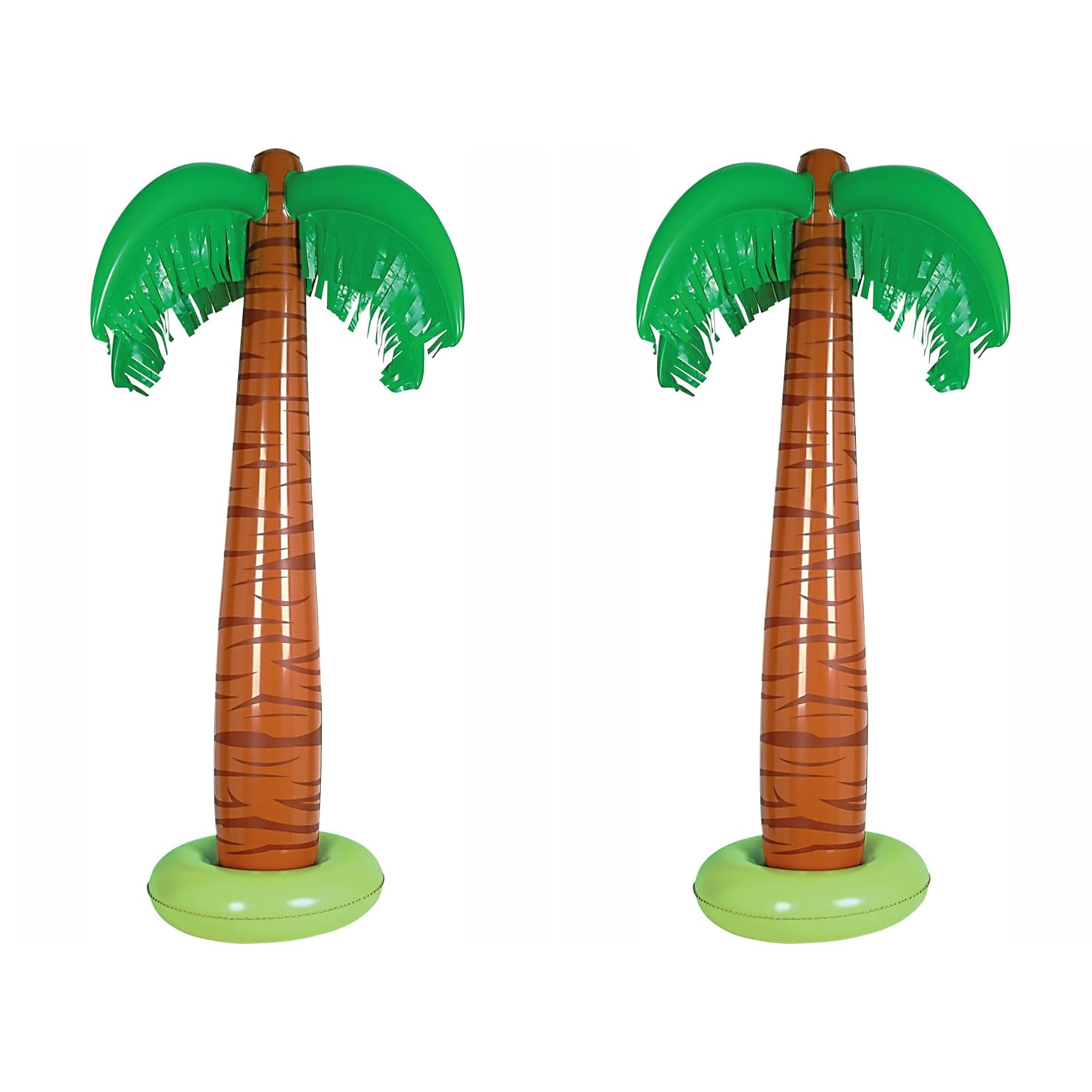 Beistle Inflatable Palm Trees 2 Piece, Green/Brown